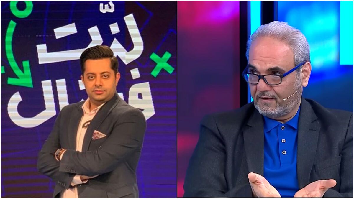 عکس از رسول مجیدی و جواد خیابانی مجریان شبکه ورزش