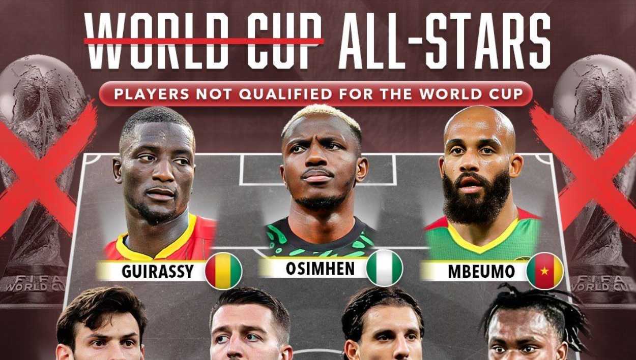 تیم منتخب برترین غایبان جام جهانی ۲۰۲۶ - برایان امبومو - ویکتور اوسیمن - سرو گیراسی