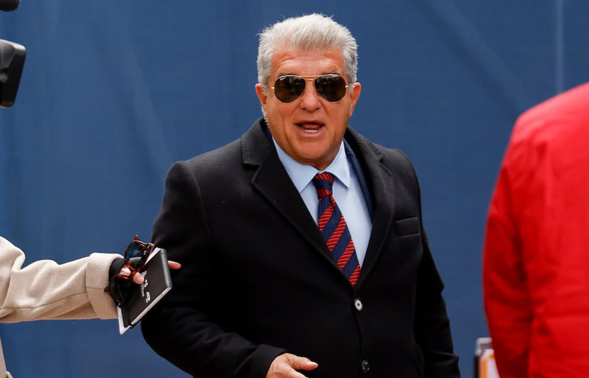 خوان لاپورتا در استادیوم نیوکمپ