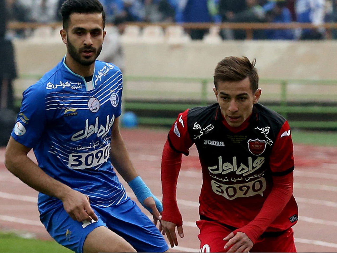 فرشاد احمدزاده وینگر پرسپولیس تهران و سابق سپاهان و فولاد خوزستان - علی قربانی مهاجم سابق استقلال تهران و بازیکن گل گهر و سابق فولاد خوزستان - لیگ برتر ایران