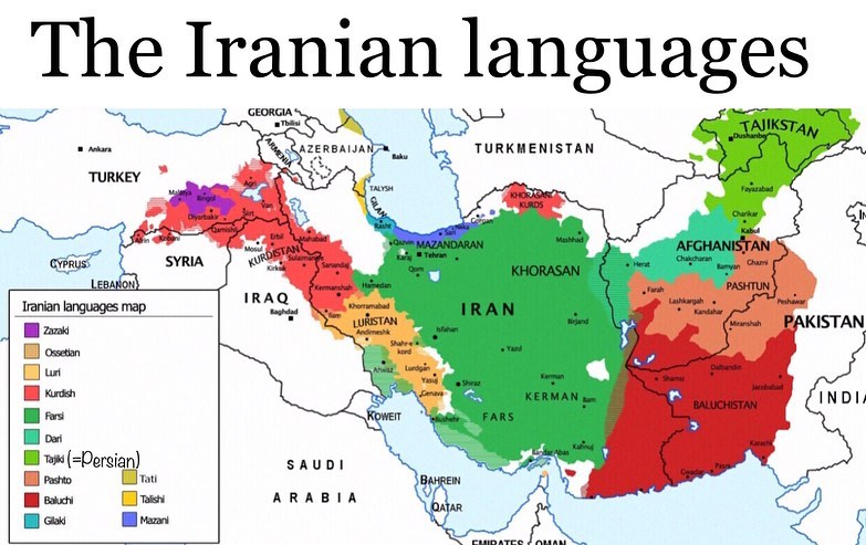 گستره زبان های ایرانی