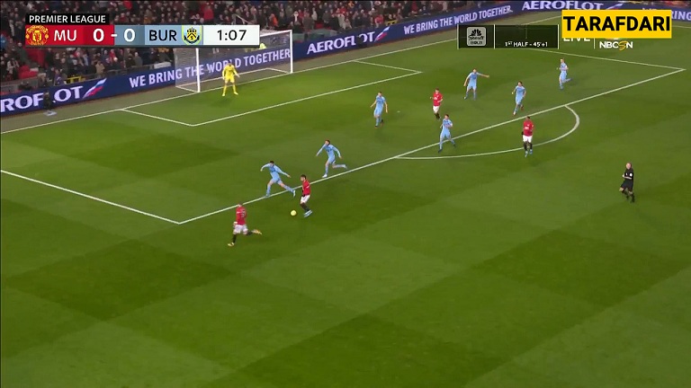 منچستریونایتد-برنلی-لیگ برتر انگلیس-manchester united-burnely-epl