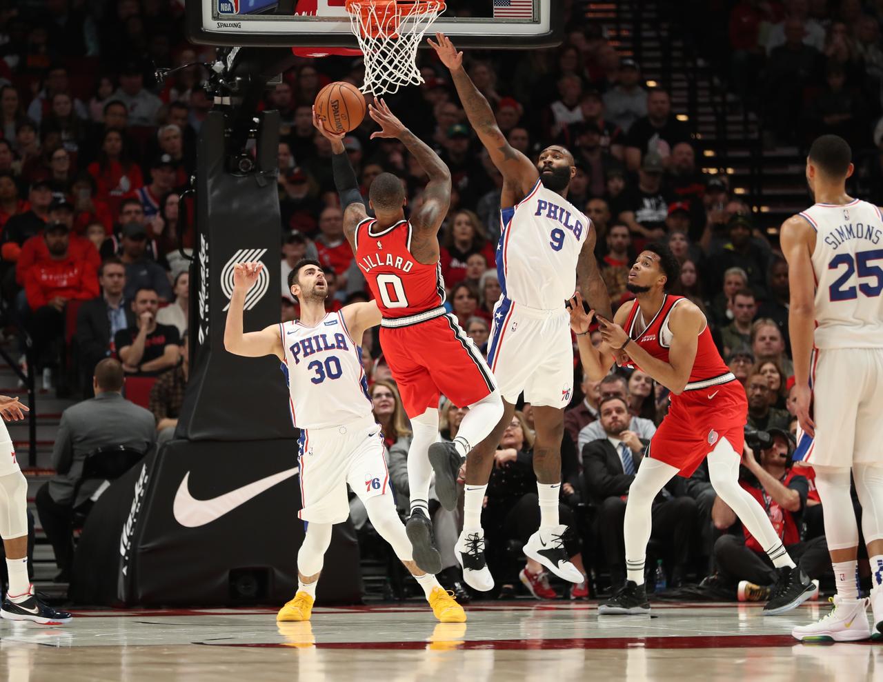 بسکتبال-پورتلند تریل بلیزرز-فیلادلفیا سونی سیکسرز-NBA Basketball