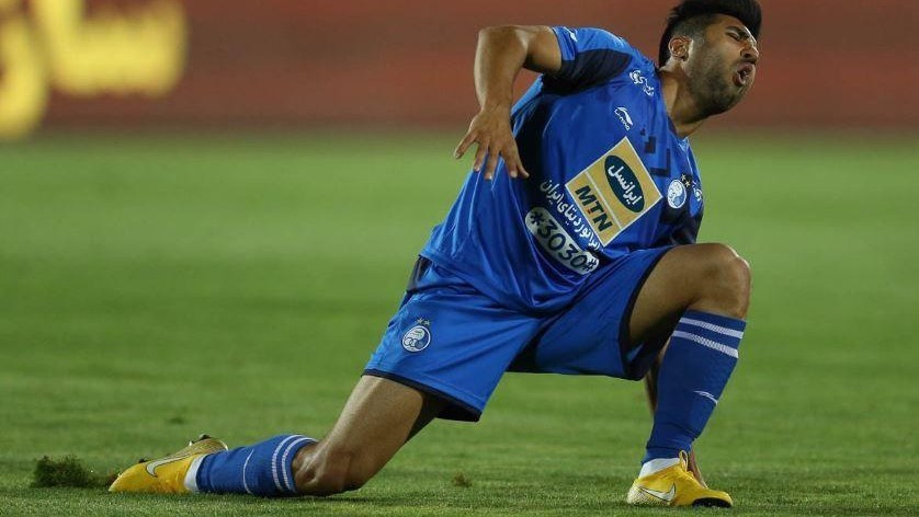 ایران-استقلال-مصدومیت بازیکن استقلال-esteghlal