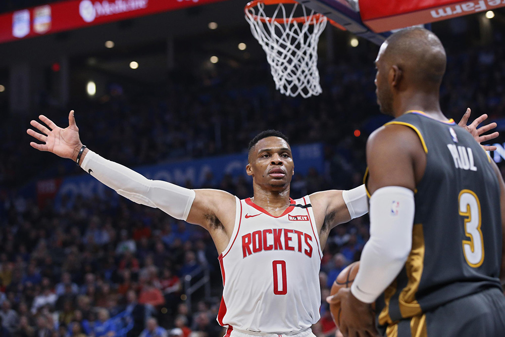 اخبار بسکتبال NBA - نتایج مسابقات NBA - هایلایت بازی های NBA - کنفرانس غرب NBA - هیوستون راکتس - راسل وستبروک