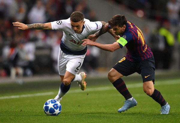 Lionel messi and keiran trippier مسی و تریپیر