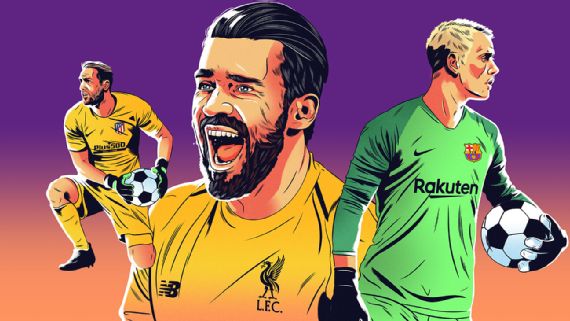 10 دروازه بان برتر سال 2019 از نگاه ESPN؛ آلیسون بکر بهترین شد