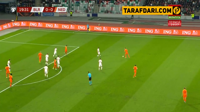 خلاصه بازی بلاروس 1-2 هلند (مقدماتی یورو 2020)
