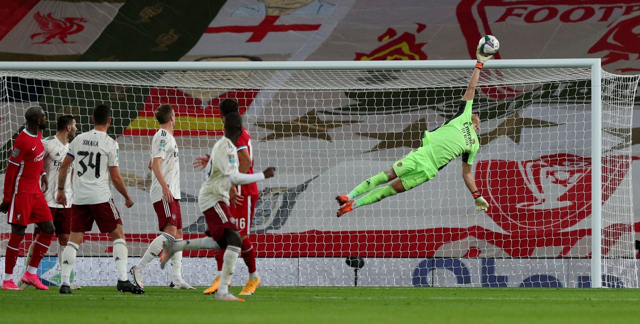 لیورپول (4) 0-0 (5) آرسنال؛ صعود توپچی ها با درخشش لنو