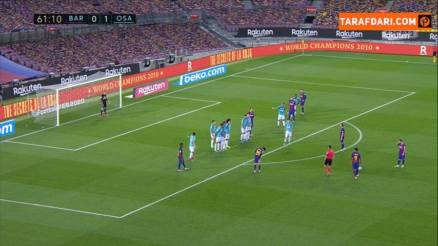 بارسلونا / اوساسونا / لالیگا / اسپانیا / barcelona / la liga