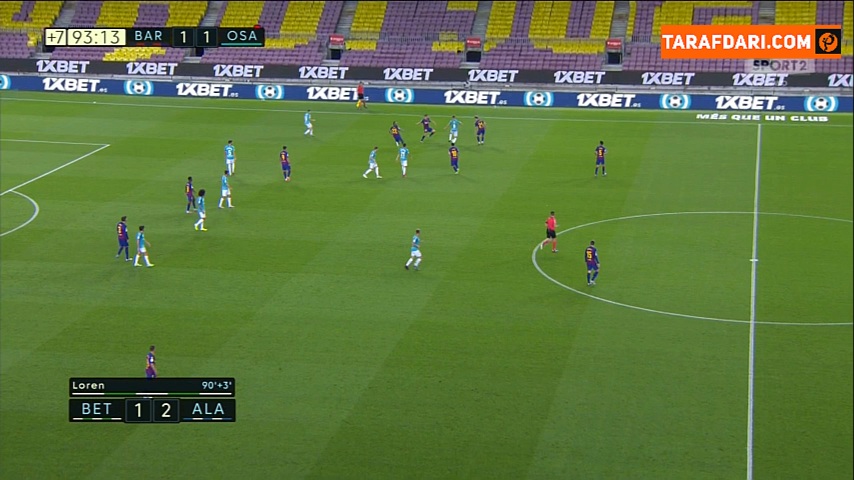 بارسلونا / اوساسونا / لالیگا / اسپانیا / barcelona / la liga