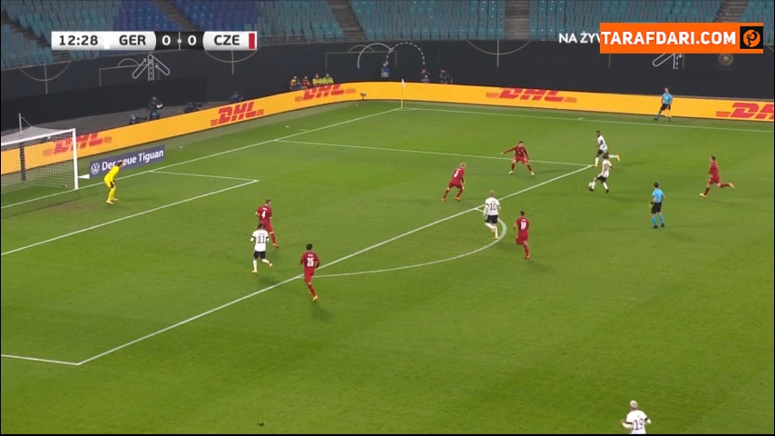 گل لوکا والدشمیت به جمهوری چک (آلمان 1-0 جمهوری چک)