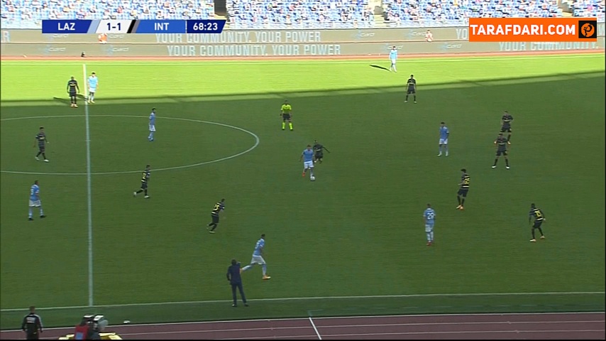 سیلی محکم چیرو ايموبيله به آرتورو ویدال كه منجر به اخراجش شد (لاتزیو 1-1 اینتر) / ویدیو