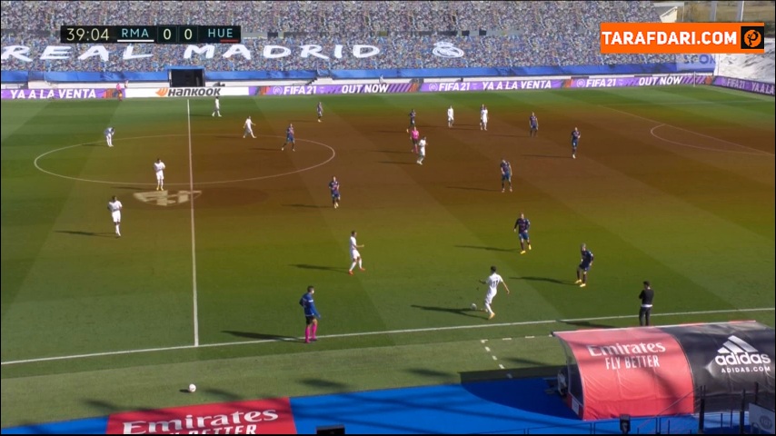 گل زیبای ادن هازارد به هوئسکا (رئال مادرید 1-0 هوئسکا)