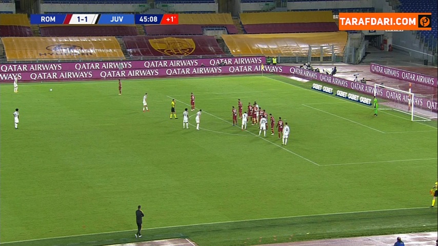 گل دوم جوردن ورتو به یوونتوس (آاس رم 2-1 یوونتوس) 