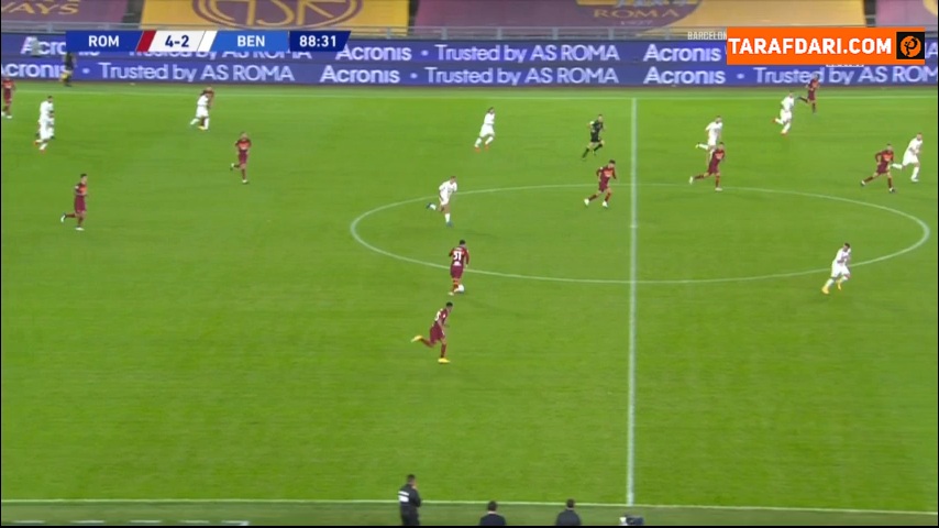 گل زیبای کارلس پرز به بنونتو (آاس رم 5-2 بنونتو)