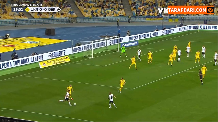 گل ماتیاس گینتر به اوکراین (اوکراین 0-1 آلمان)