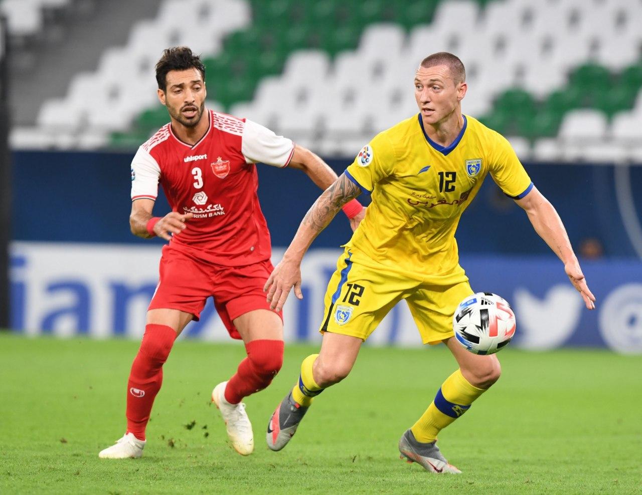 شجاع خلیل زاده بهترین بازیکن دیدار پرسپولیس-التعاون عربستان
