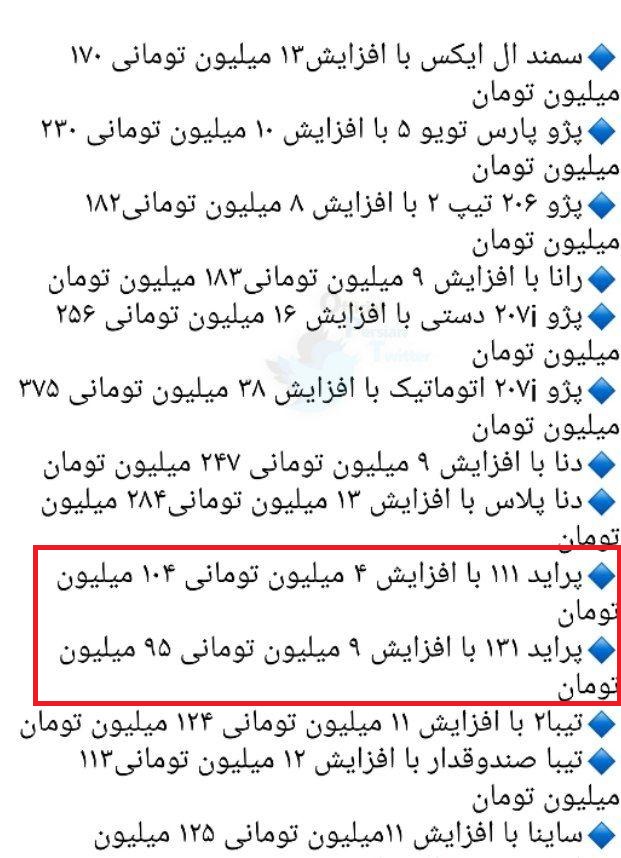 ? شوی پیش فروش خودروها بصورت قرعه کشی جهت کنترل قیمت ها شکست خورد / پراید وارد کانال 100 میلیونی شد!