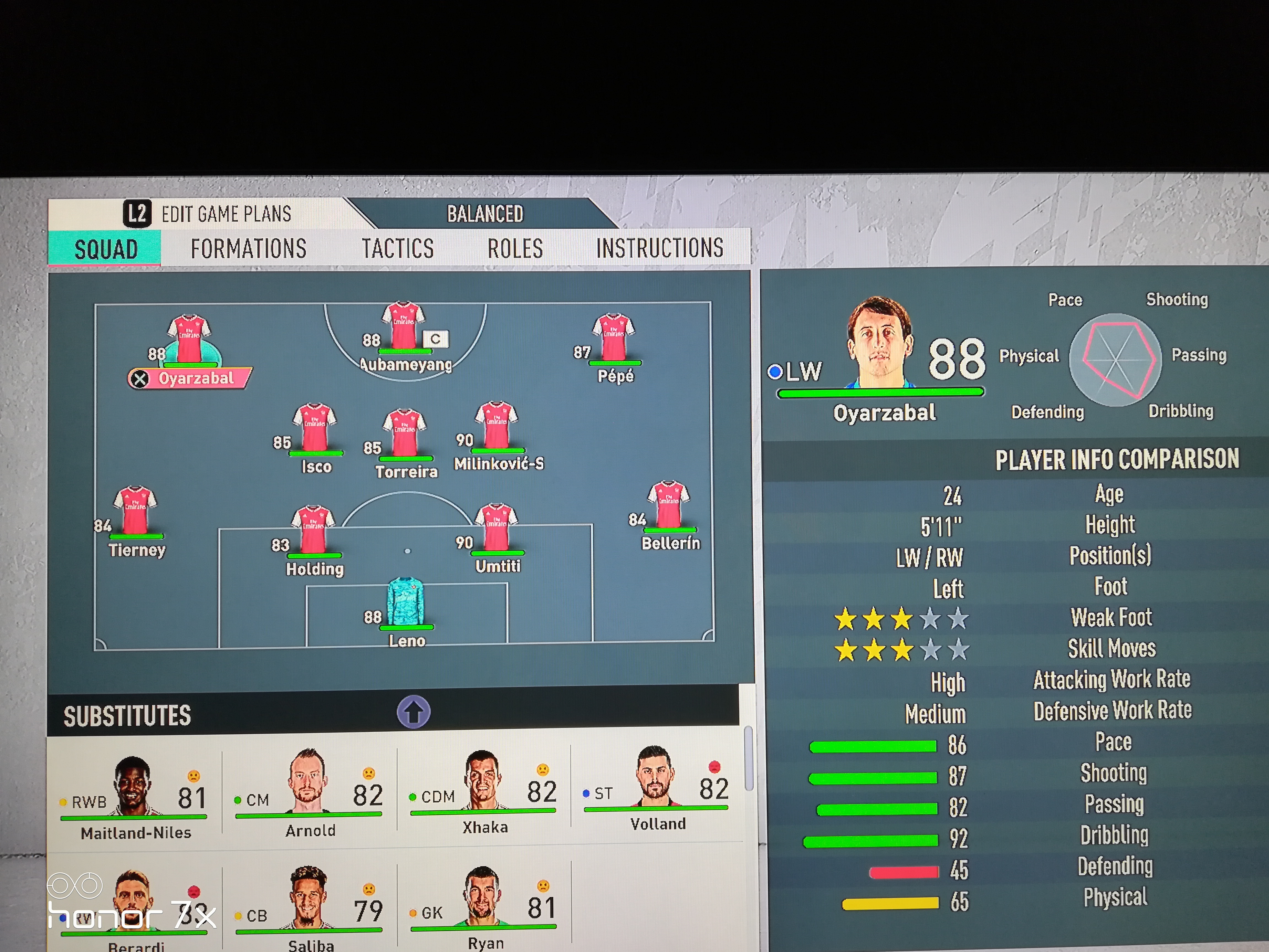 کریر فیفا 20 تیم آرسنال (PS4)