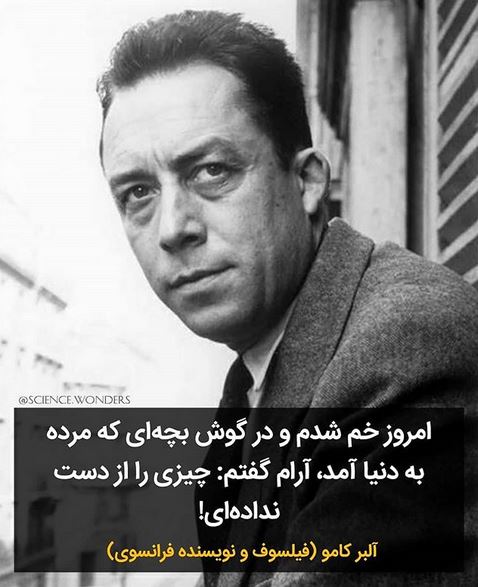 امروز خم شدم و در گوش بچه ای که مرده به دنیا آمد ، آرام گفتم:چیزی را از دست نداده ای .