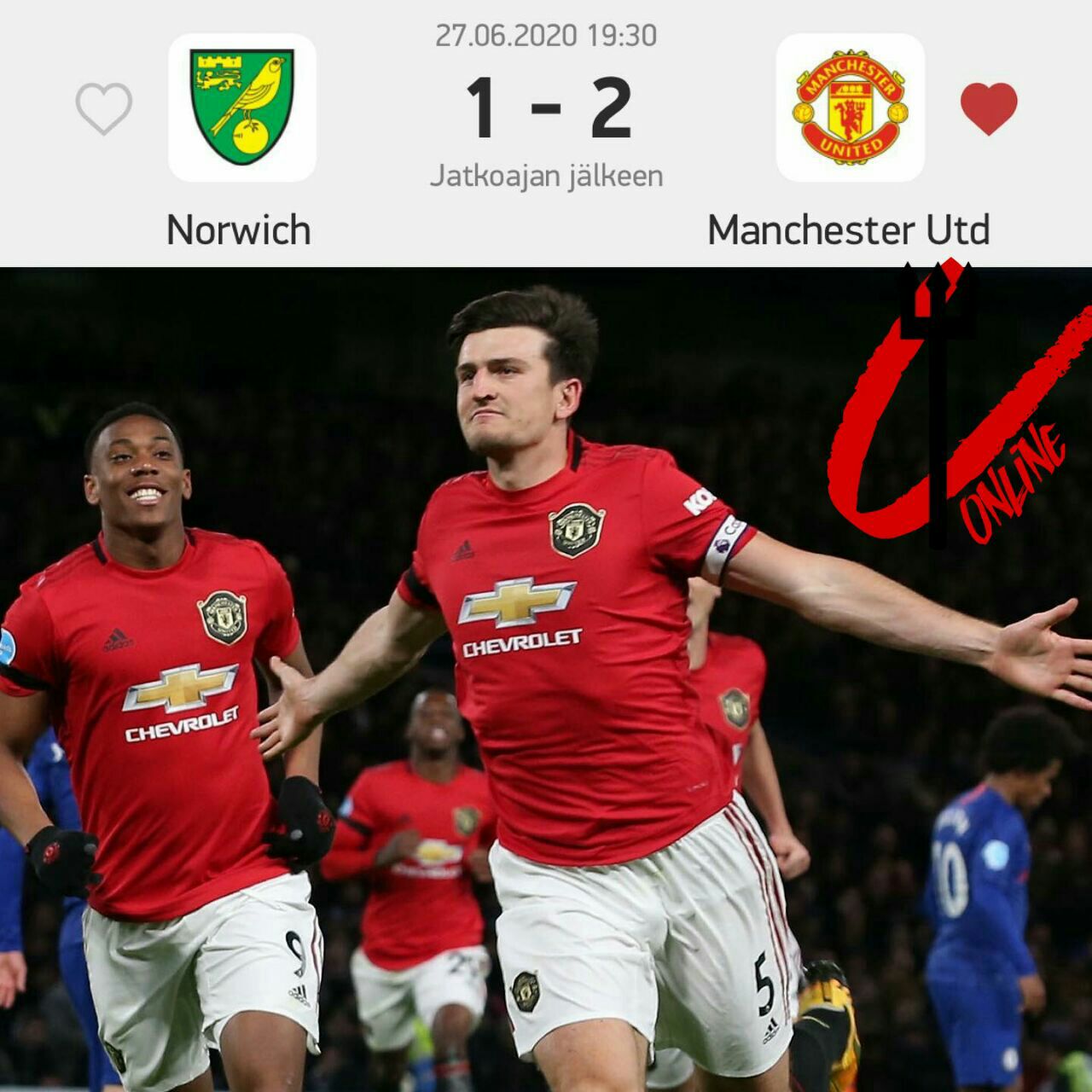 ? هری مگوایر، مدافع و کاپیتان منچستریونایتد به عنوان برترین بازیکن مرحله ۱/۴ نهایی FA CUP از نگاه هو اسکورد انتخاب شد.