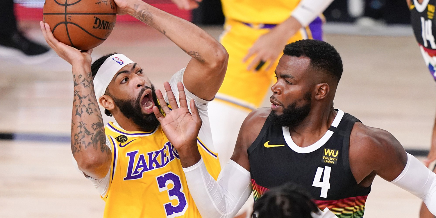 آنتونی دیویس - لس آنجلس لیکرز - بسکتبال NBA - پلی آف NBA - پال میلسپ - دنور ناگتس