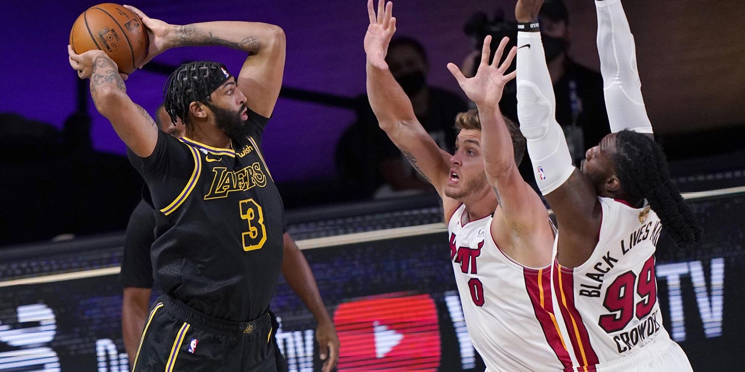 آنتونی دیویس - لس آنجلس لیکرز - فینال NBA - بسکتبال NBA - نتایج مسابقات NBA - میامی هیت
