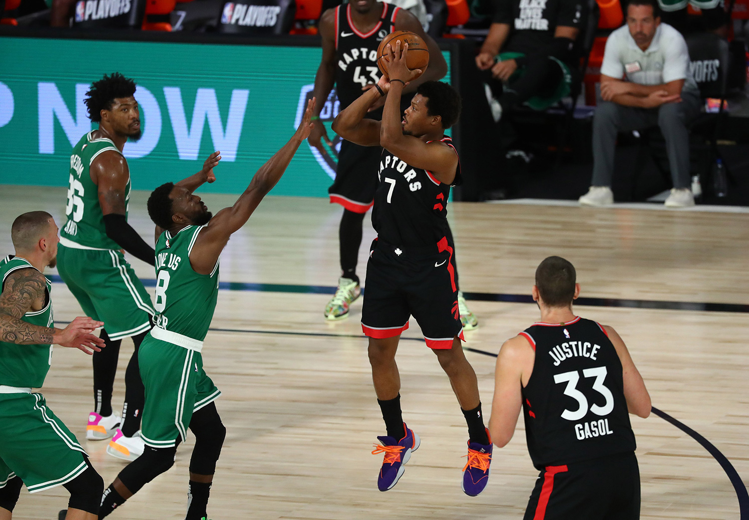 کایل لاوری - بوستون سلتیکس - تورنتو رپترز - بسکتبال NBA - پلی آف NBA