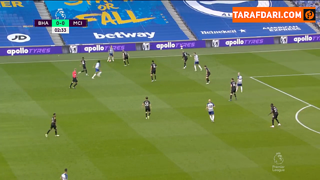 برایتون / منچسترسیتی / لیگ برتر انگلیس / Brighton / Manchester City / EPL