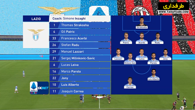 لاتزیو / میلان / سری آ / ایتالیا / Lazio / Milan
