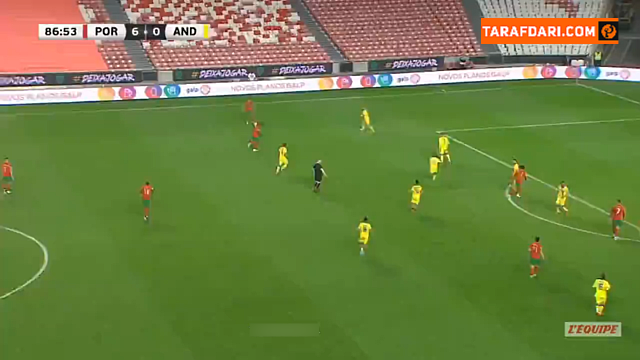 گل ژائو فلیکس به آندورا (پرتغال 7-0 آندورا)