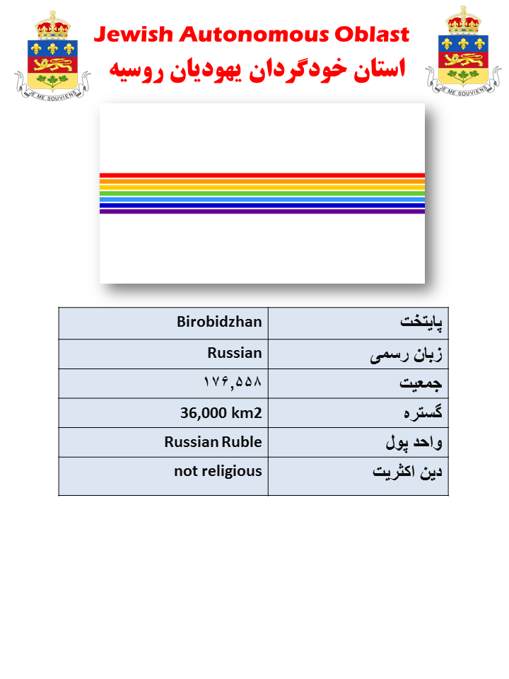 مناطق مورد مناقشه(20) : استان خودگردان یهودیان روسیه