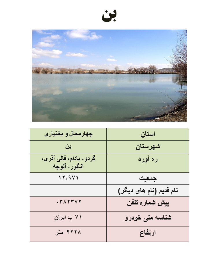 ایران شناسی (87): بن
