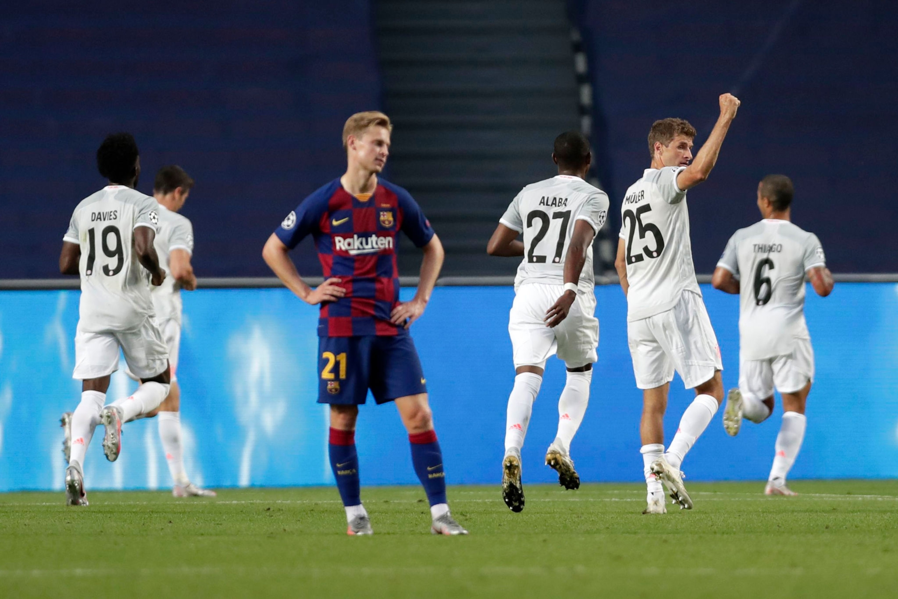 بایرن مونیخ - Bayern Munich - لیگ قهرمانان اروپا - UCL - گلزنی مقابل بارسلونا