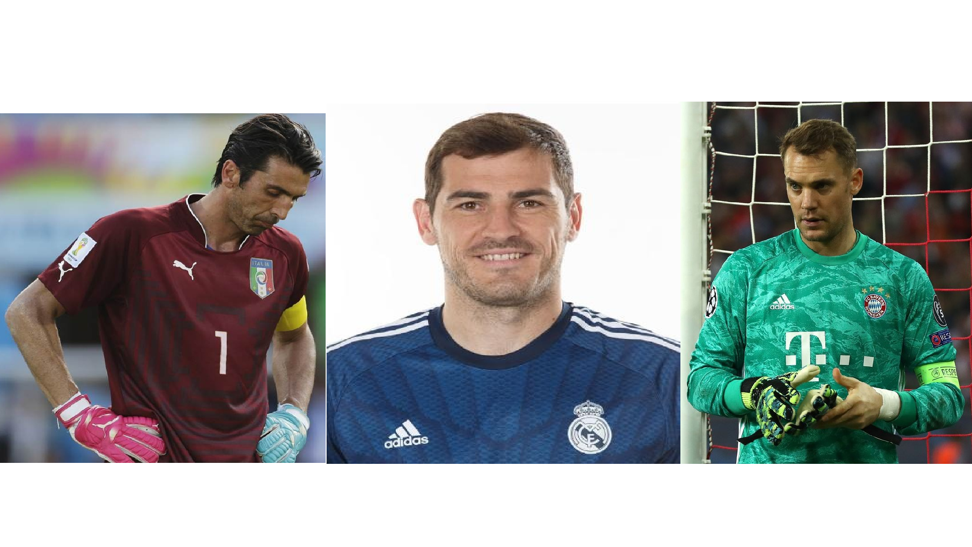 Neuer VS Buffon VS Casillas: