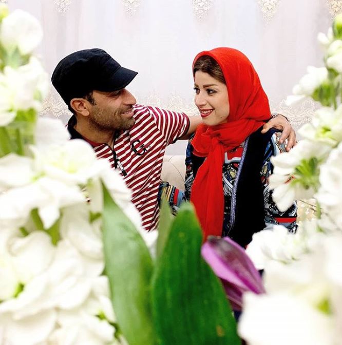 مهدی رجب زاده و همسرش