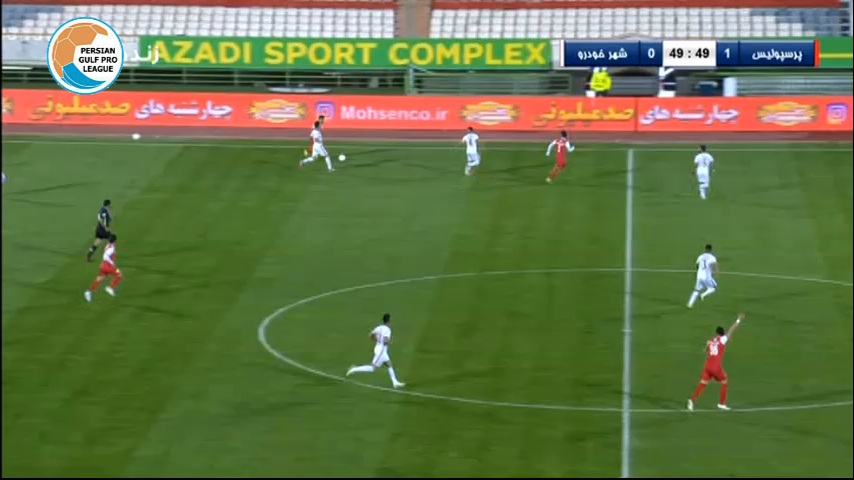 دومین موقعیت خوبی که آرمان رمضانی مقابل شهر خودرو از دست داد (پرسپولیس 1-0 شهر خودرو)