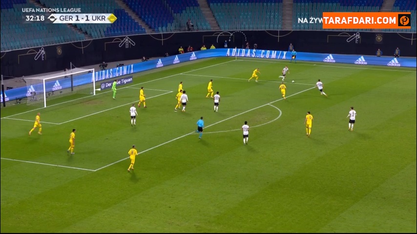 گل تیمو ورنر به اوکراین (آلمان 2-1 اوکراین)