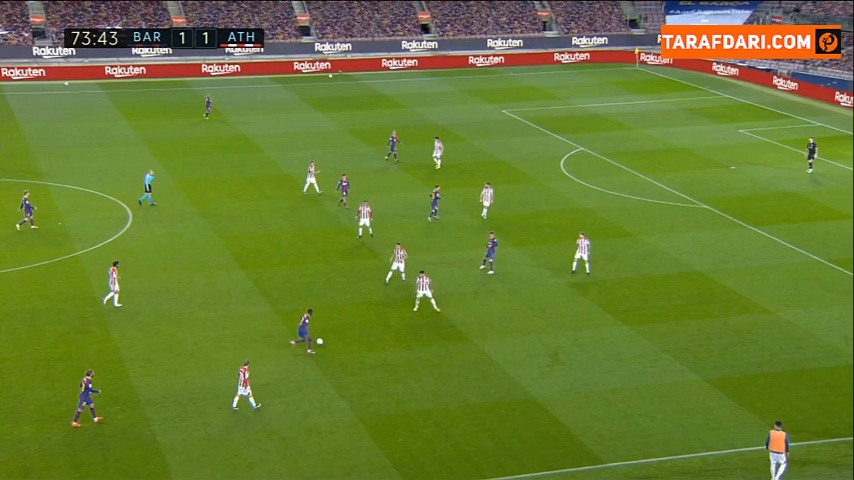 گل آنتوان گریزمان به اتلتیک بیلبائو (بارسلونا 2-1 اتلتیک بیلبائو)