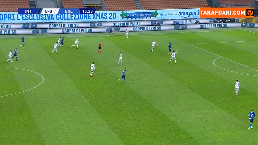 گل روملو لوکاکو به بولونیا (اینتر 1-0 بولونیا)
