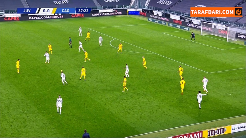 گل اول کریستیانو رونالدو به کالیاری (یوونتوس 1-0 کالیاری)