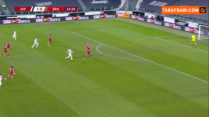 گل جانلوکا فرابوتا به اسپال (یوونتوس 2-0 اسپال)
