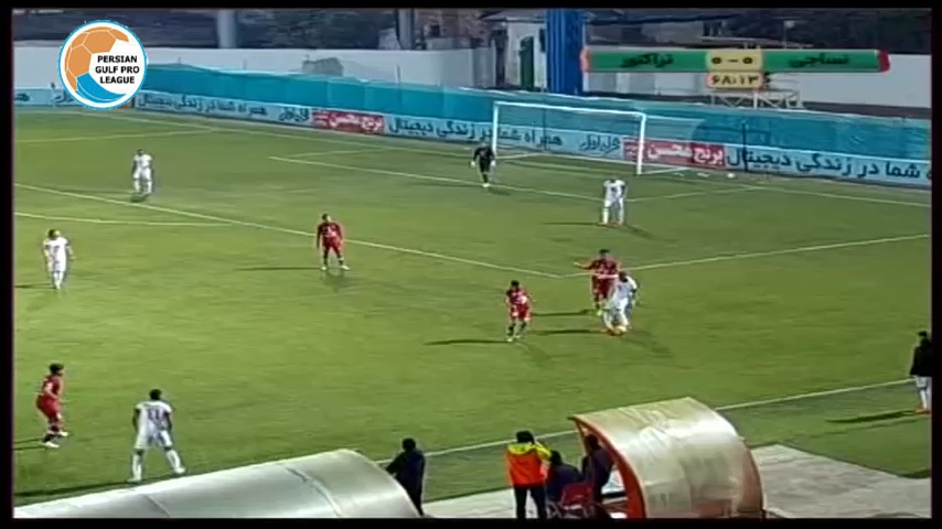 گل تماشایی ایوب کلانتری به تراکتور (نساجی 1-0 تراکتور)