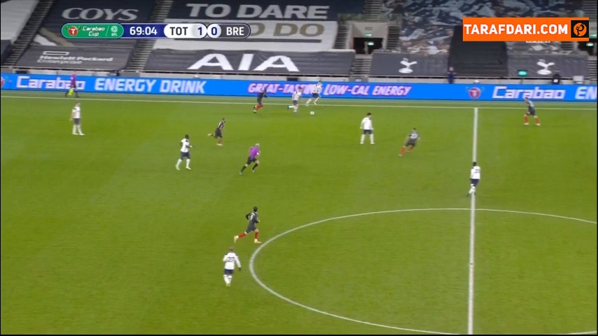 گل سون هیونگ مین به برنتفورد (تاتنهام 2-0 برنتفورد)