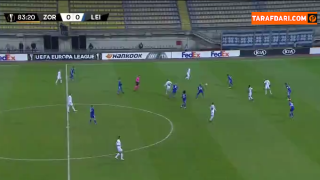 گل اللهیار صیادمنش به لسترسیتی (زوریا لوهانسک 1-0 لسترسیتی)