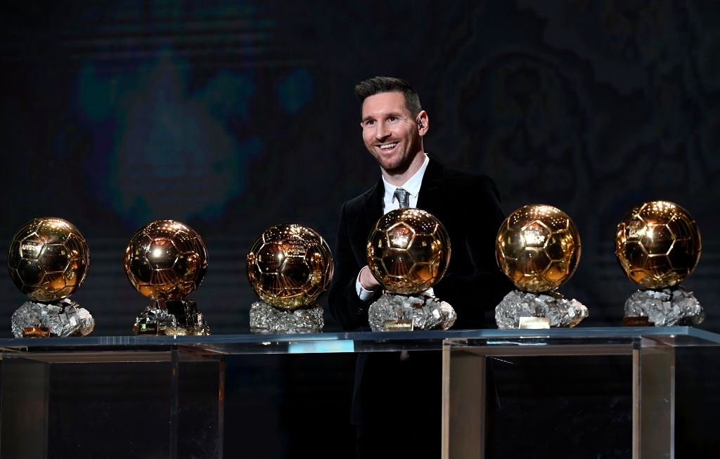 بارسلونا / Barcelona / لالیگا / Laliga / توپ طلای اروپا / winning his sixth Ballon D'Or
