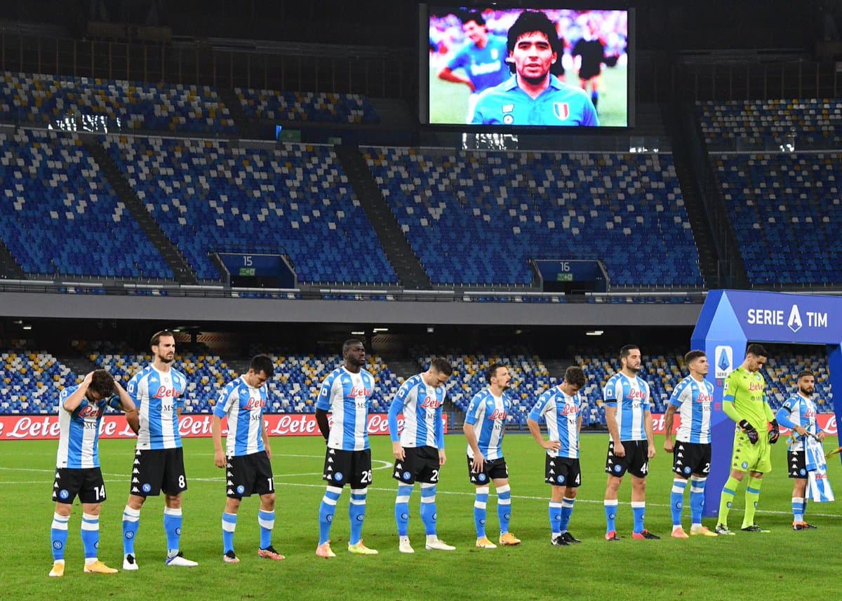 ناپولی / Napoli / سری آ / Serie A / بازی مقابل آاس رم / بیاد مارادونا