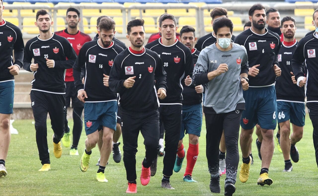 گزارش تمرین پرسپولیس؛ تمرین بدون توپ و حرکات سرعتی و کششی
