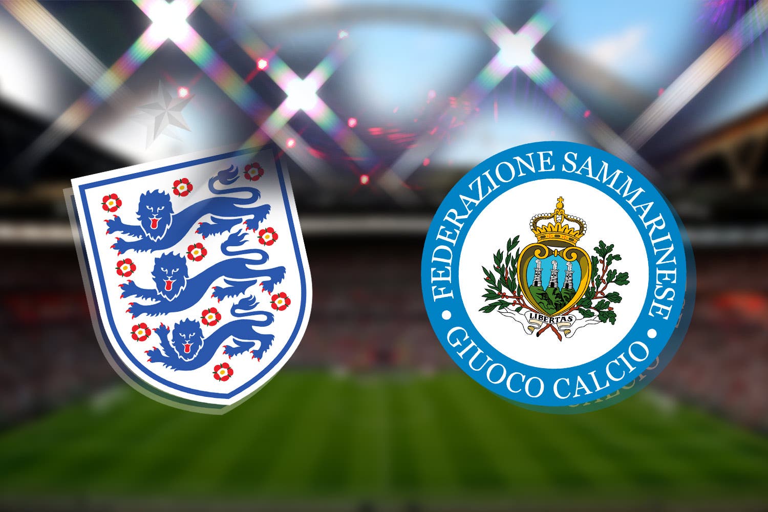 ترکیب تیم های انگلیس و سن مارینو / رسمی